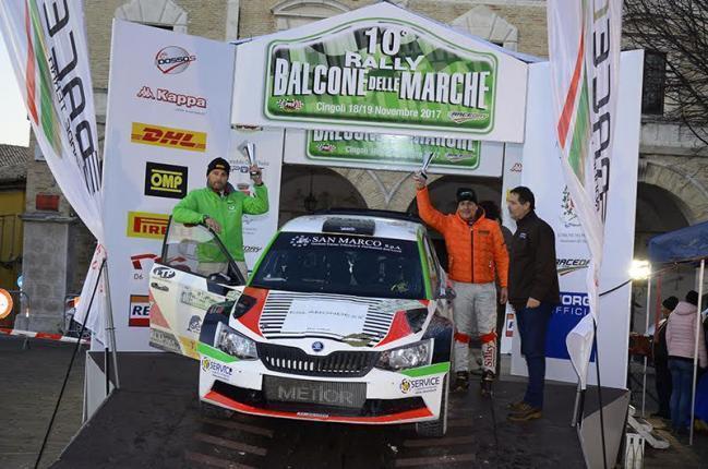 Marco Gianesini e Marco Bergonzi al Rally Balcone delle Marche (18-19/11/2017)